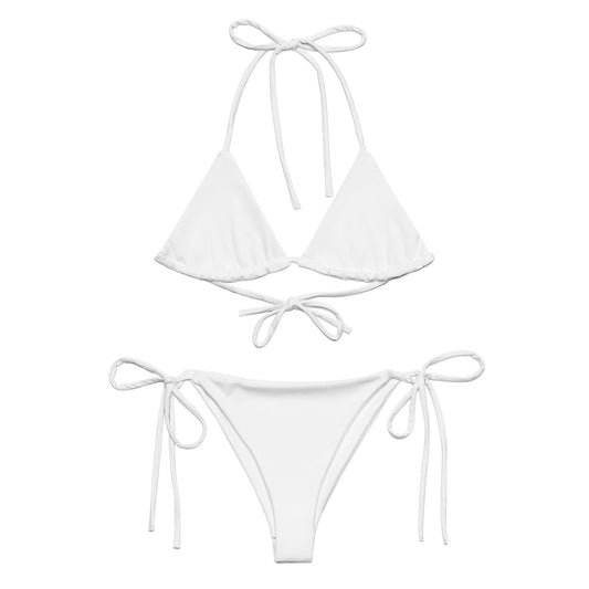 Eco - Lux String Bikini in White - Saltwater Bodega