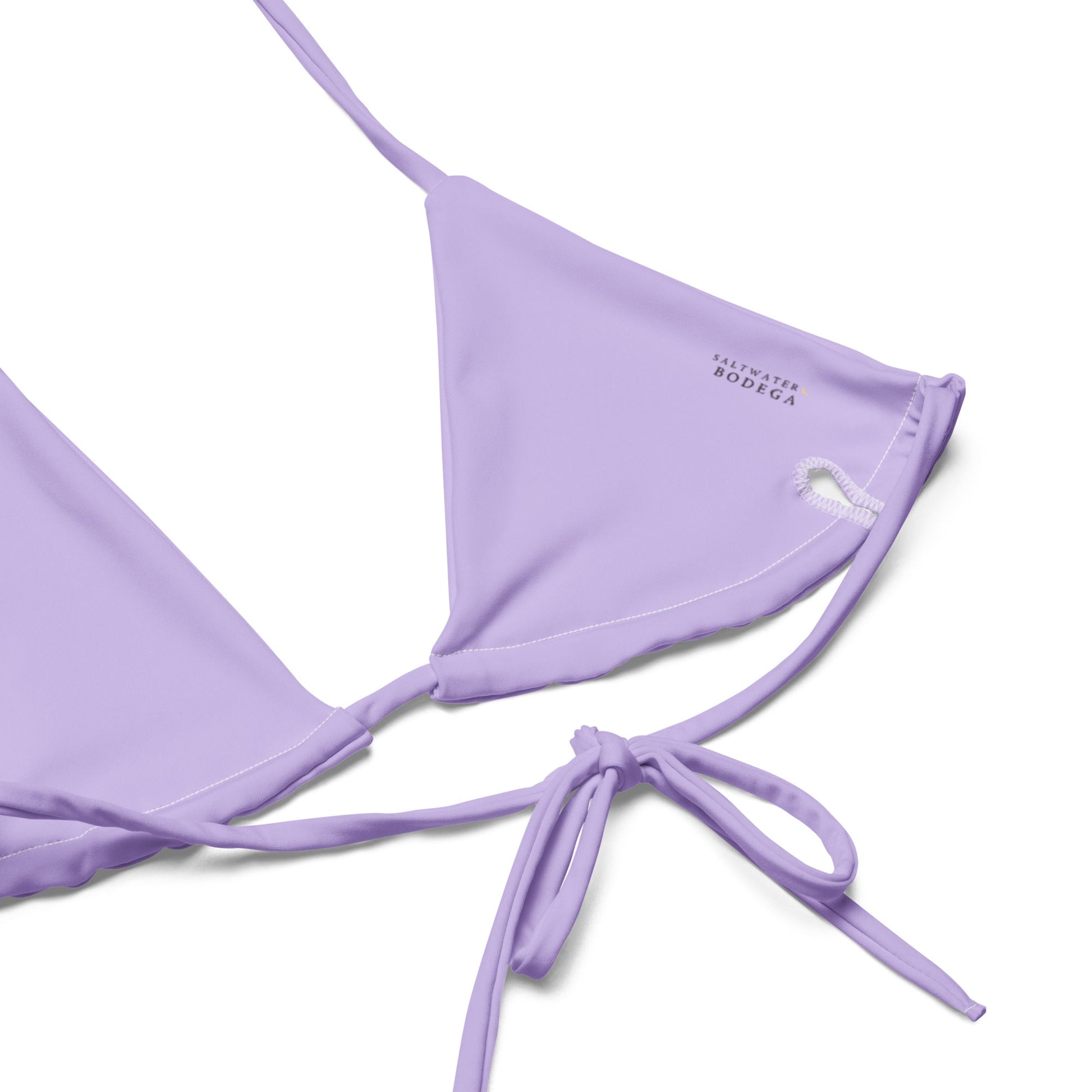 Eco - Lux String Bikini Top in Lavender - Saltwater Bodega