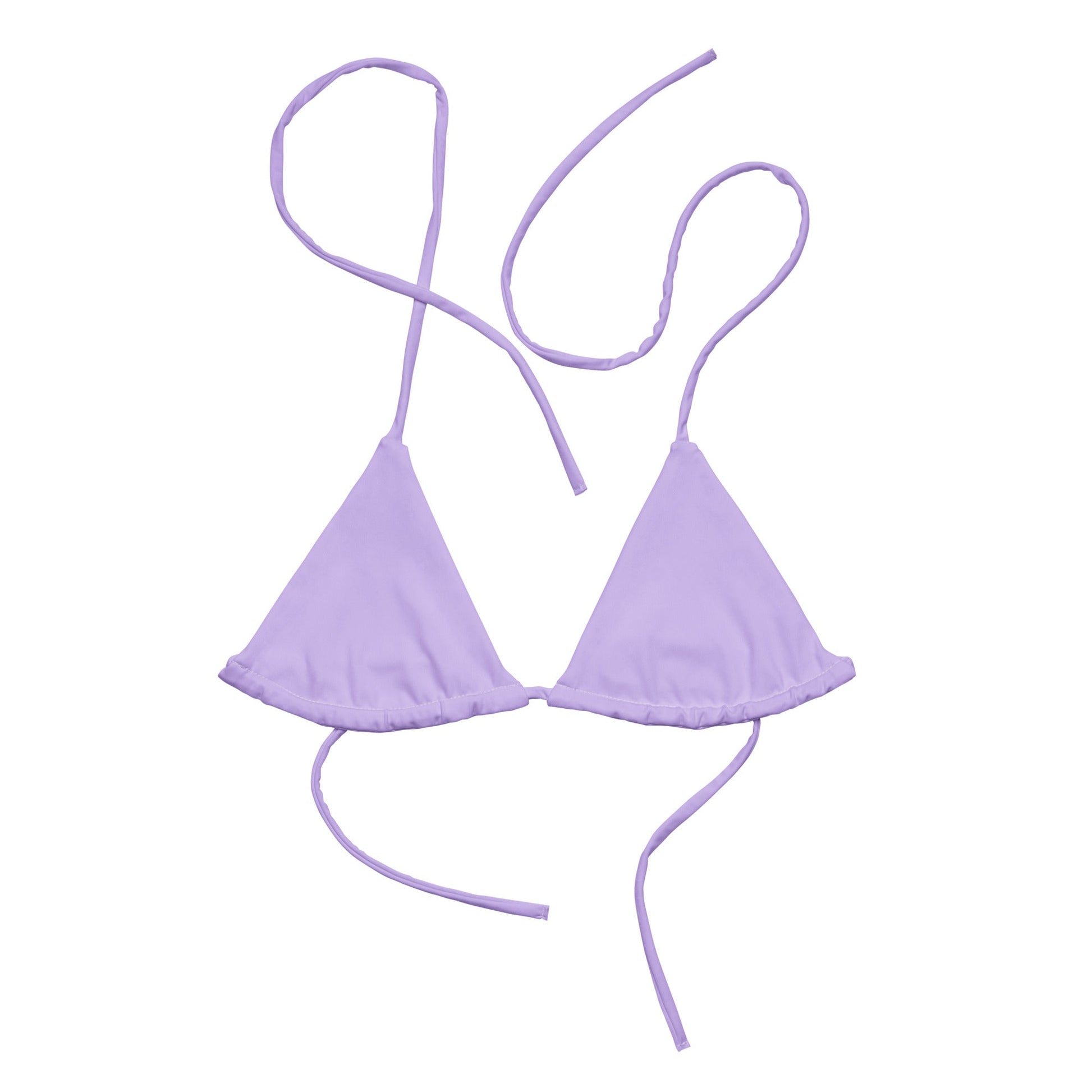 Eco - Lux String Bikini Top in Lavender - Saltwater Bodega