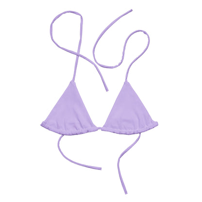 Eco - Lux String Bikini Top in Lavender - Saltwater Bodega