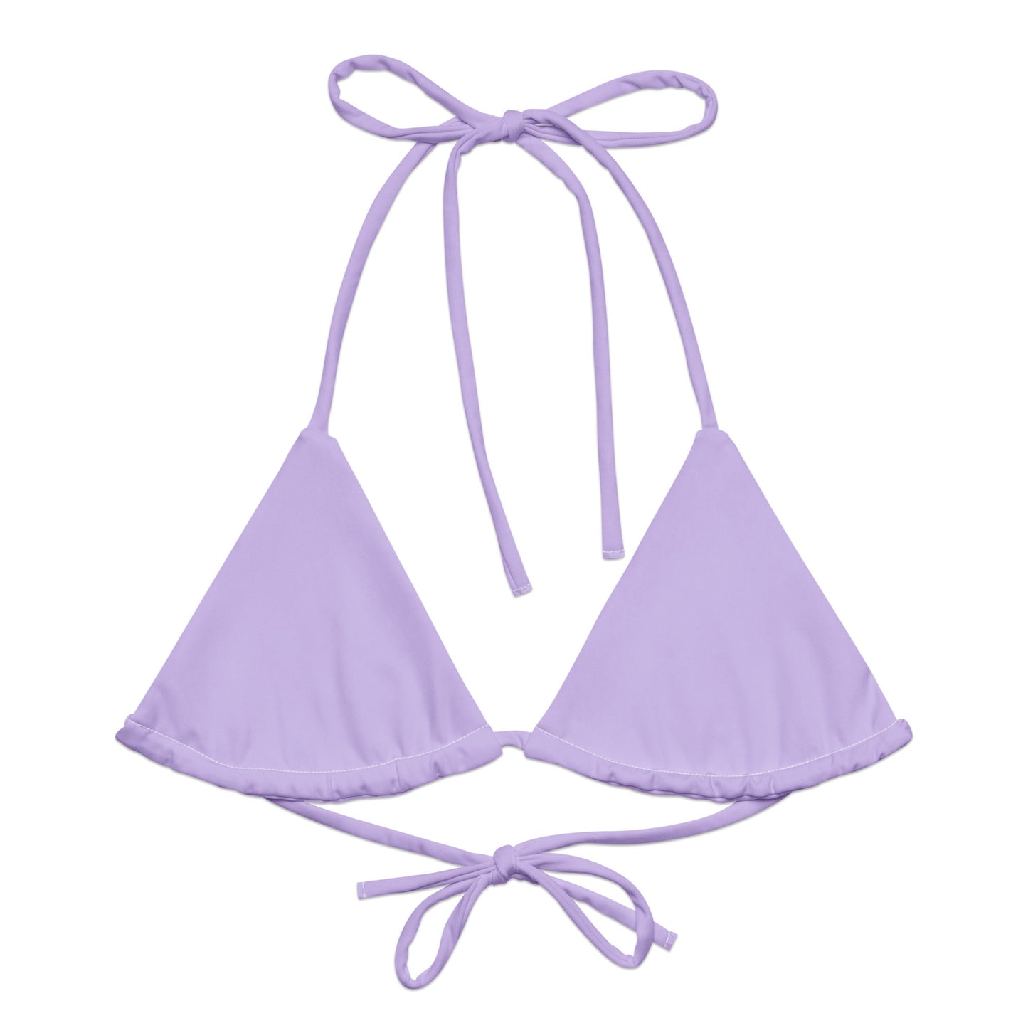 Eco - Lux String Bikini Top in Lavender - Saltwater Bodega