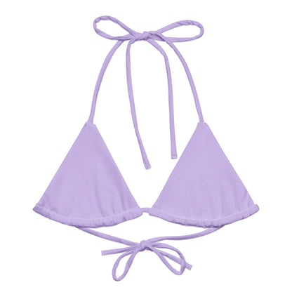 Eco - Lux String Bikini Top in Lavender - Saltwater Bodega