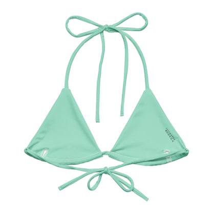 Eco - Lux String Bikini Top in Mint - Saltwater Bodega