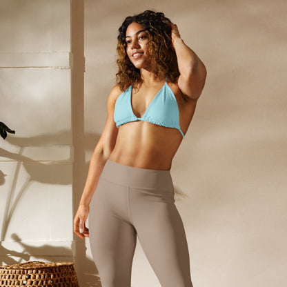 Eco - Lux String Bikini Top in Powder Blue - Saltwater Bodega