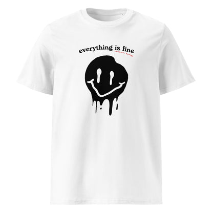 Everything is Fine, Melting Happy Face Tee - Saltwater Bodega