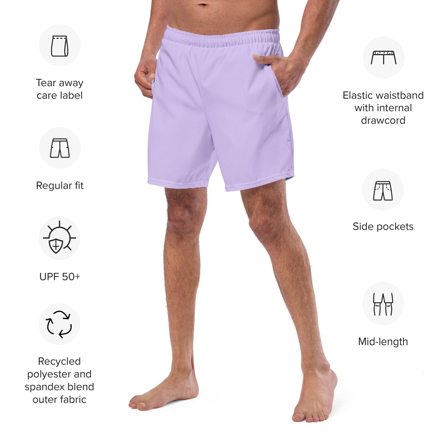 High Tide Eco Trunks in Lavender - Saltwater Bodega