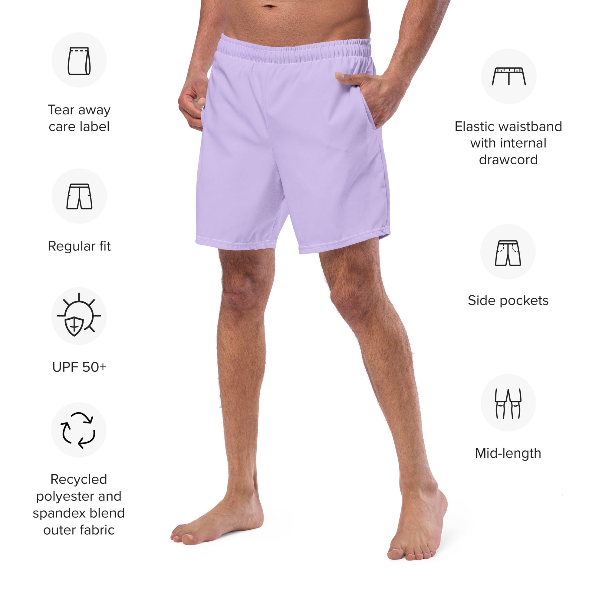 High Tide Eco Trunks in Lavender - Saltwater Bodega
