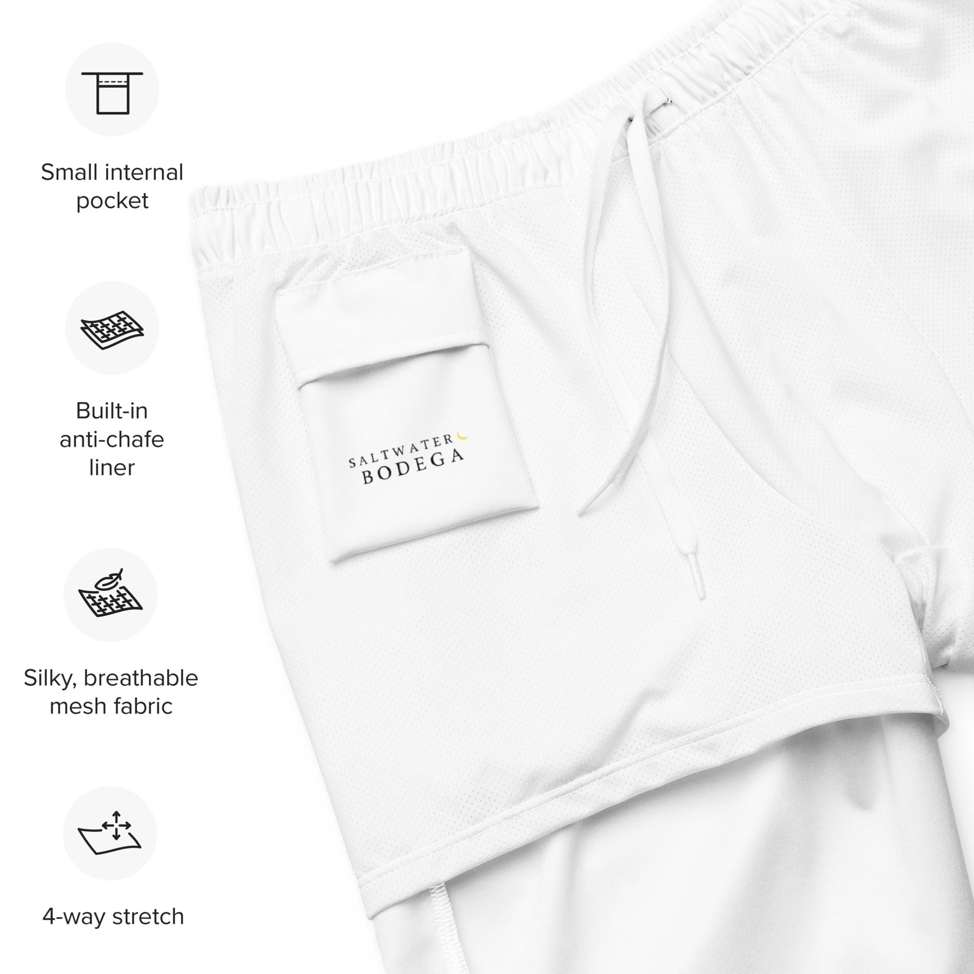 High Tide Eco Trunks in White - Saltwater Bodega