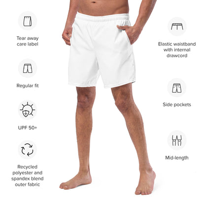 High Tide Eco Trunks in White - Saltwater Bodega