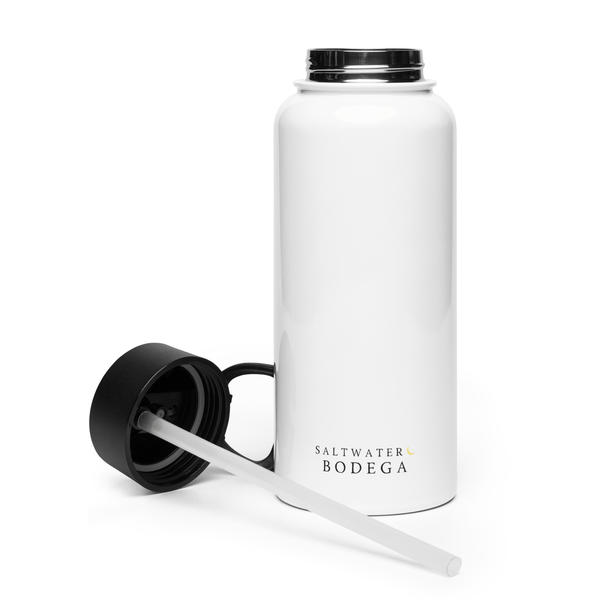 Saltwater Bodega Stainless Steel Water Bottle with Straw Lid - Saltwater Bodega