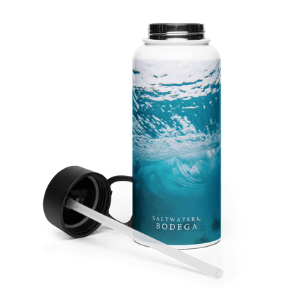 Underwater Stainless Steel Water Bottle with Straw Lid - Saltwater Bodega