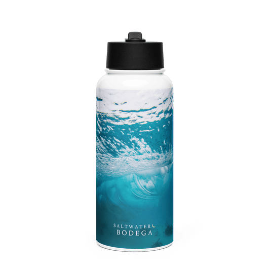 Underwater Stainless Steel Water Bottle with Straw Lid - Saltwater Bodega