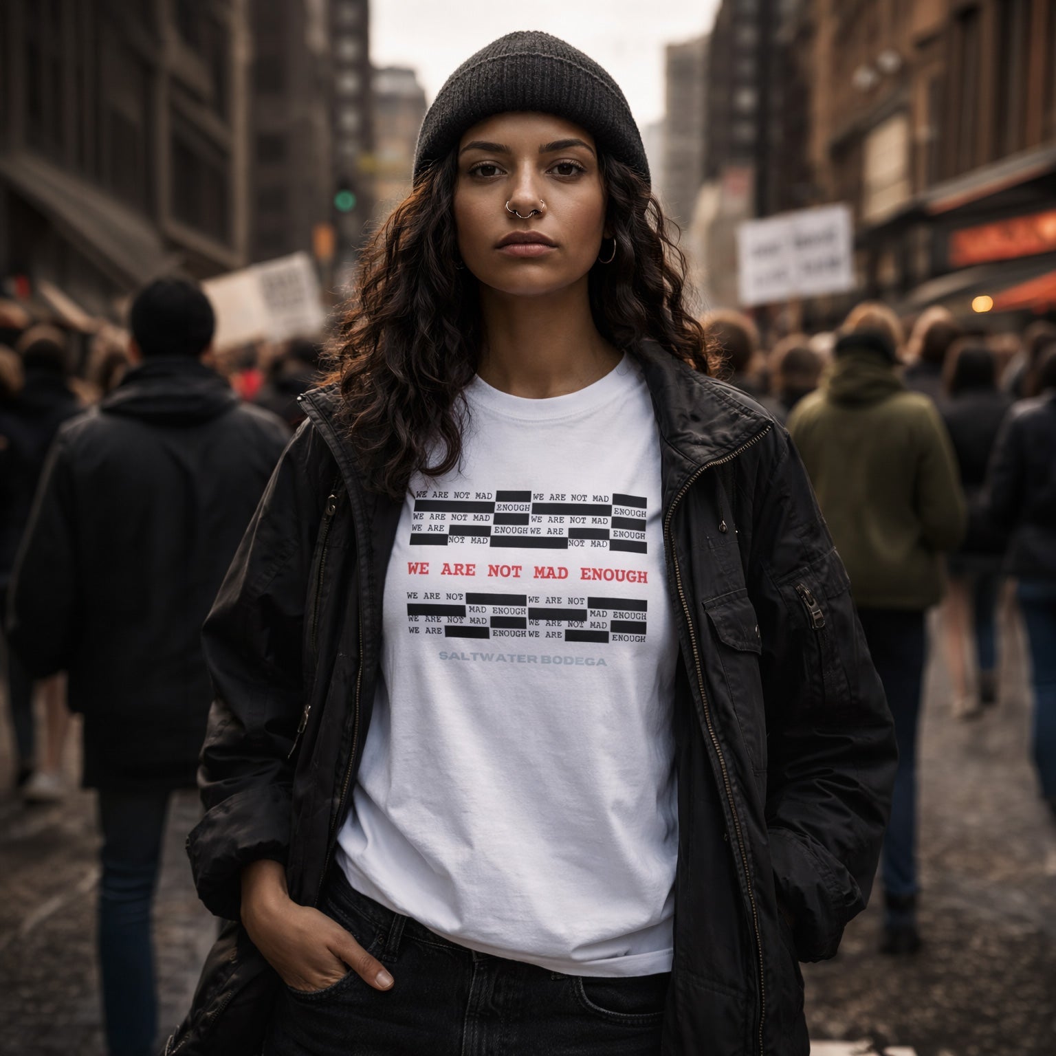 We Are Not Mad Enough Tee - Saltwater Bodega